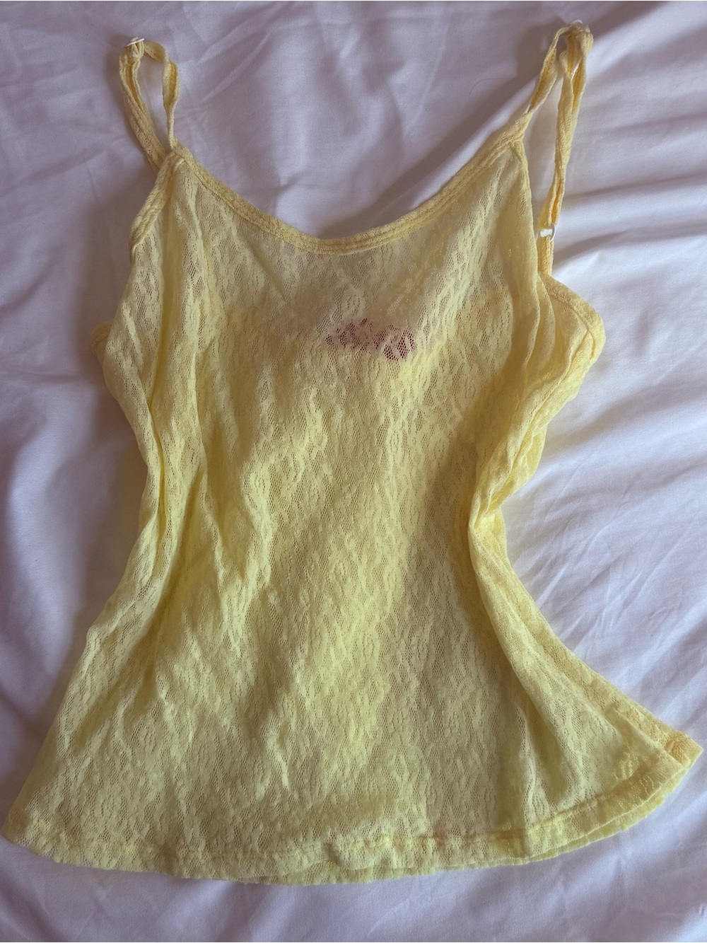 Bella Venice yellow lace cami top